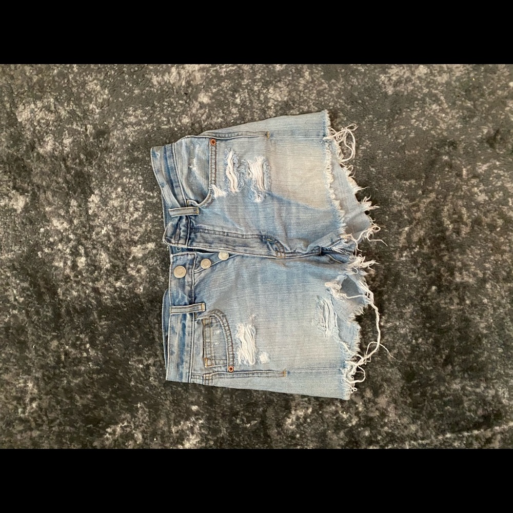 high waisted american eagle mom shorts